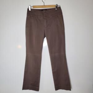 ‘S Max Mara Pants Brown solid Cotton Ankle Crop Slack Size 6 Great condition